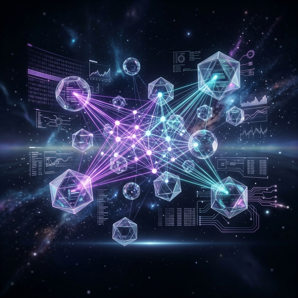 AI and Machine Learning abstract visualization